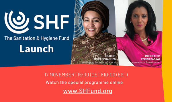 Le Fonds pour l’assainissement et l’hygiène sera lancé en ligne le 17 novembre 2020