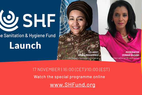 Le Fonds pour l’assainissement et l’hygiène sera lancé en ligne le 17 novembre 2020